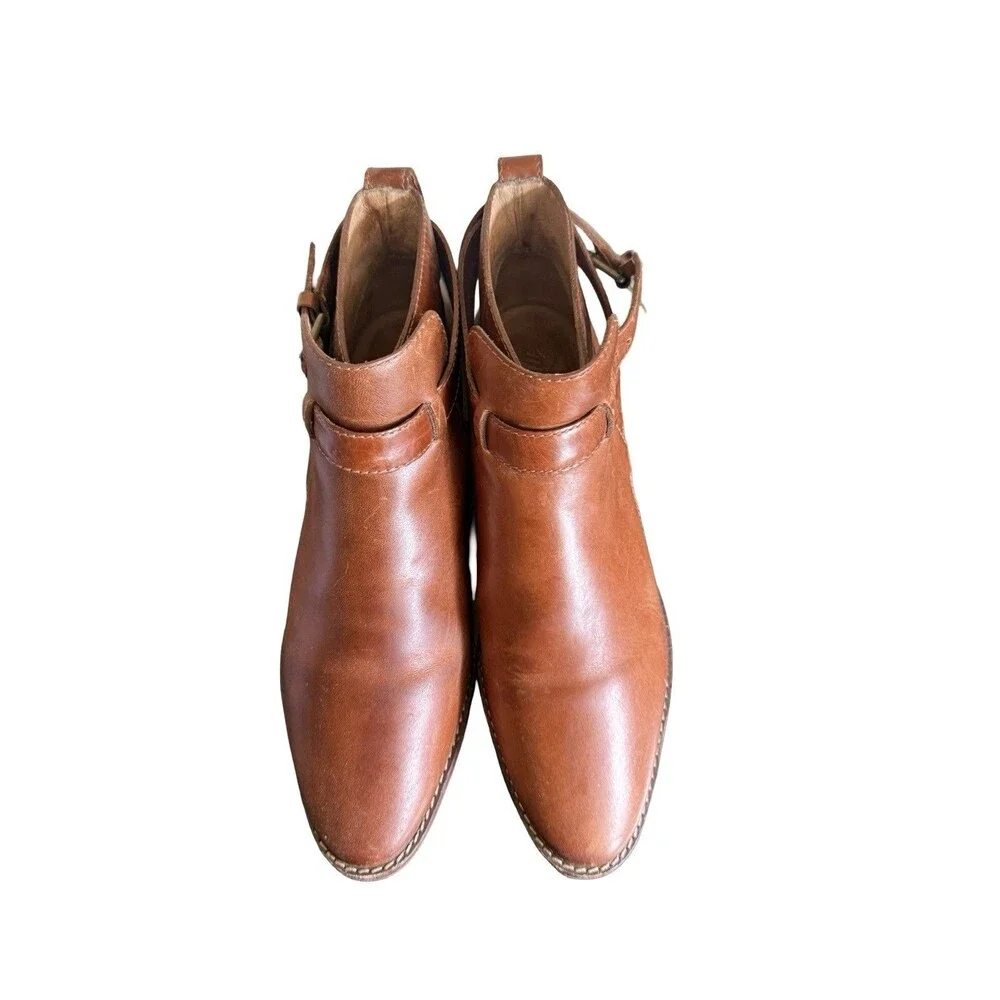 Madewell The Hollis Boots Booties English Saddle Leather Equestrian SZ 9.5